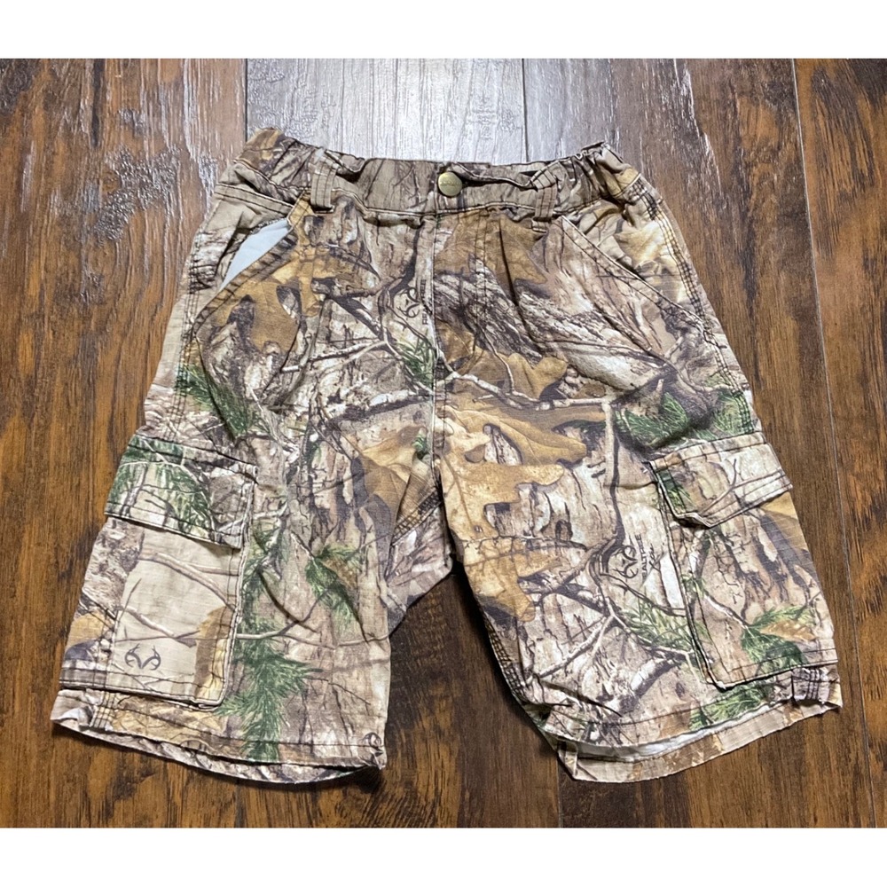 Carhartt Boys Realtree Xtra Camo Cargo Shorts Size 10